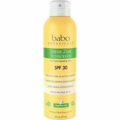 Babo Botanicals Sheer Zinc Continuous SPF 30 Sunscreen Spray - 6 oz