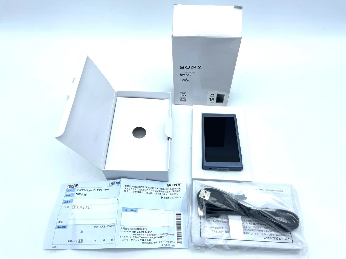 SONY Walkman 16GB NW-A45 Blue Audio Player Hi-Res Boxed Japanese