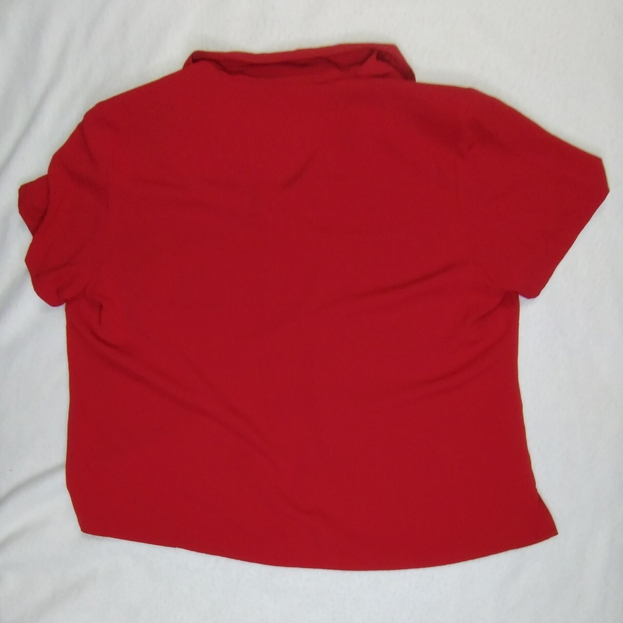 Elementz Women's Red Blouse Button Down Short Sle… - image 5