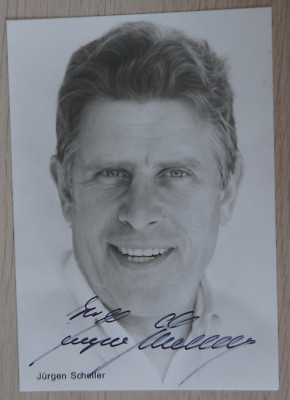 Autogramm deutscher Schauspieler und Kabarettist Jürgen Scheller (103915)