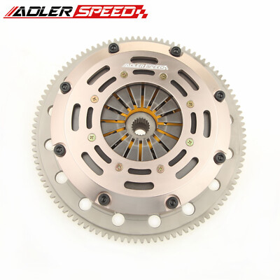 ADLERSPEED Sprung Clutch Twin Disc Kit For Eclipse Talon TSi Laser RS 4G63 6Bolt
