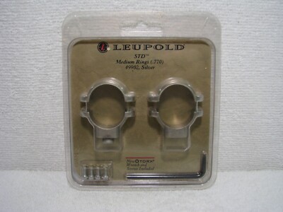 Leupold STD MEDIUM Scope Ring Set Silver .770 High 49902