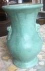 Vintage Brush McCoy Matte Stoneware Green Vase
