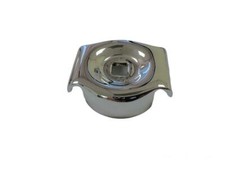 Chrome Silver Medallion With Square Hole 1941-46 Chevy Truck From Grill Guard