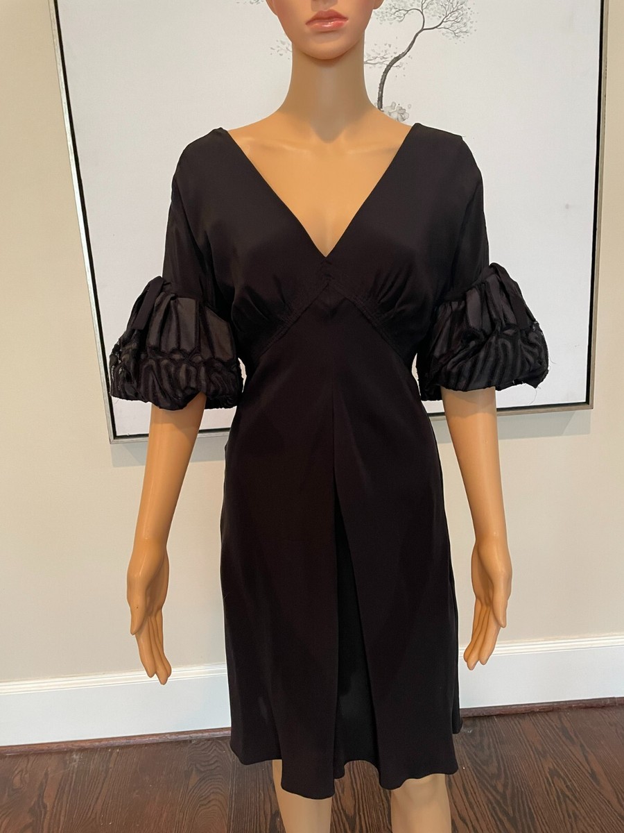 roberto cavalli long sleeve dress Roberto Cavalli Draped Long Dress With Snake Detail