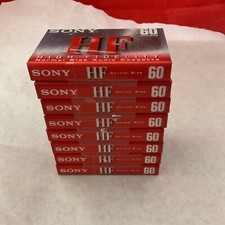 8 Sealed Sony HF60 Blank Cassette Tapes IEC I Normal Bias High Fidelity  HiFi 60