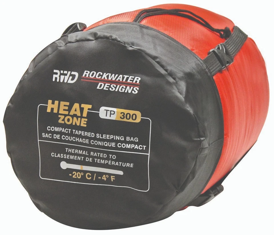 Rockwater Designs Heat Zone TP-300 Tapered Hooded Sleeping Bag -20C/-4F - Image 2 of 2