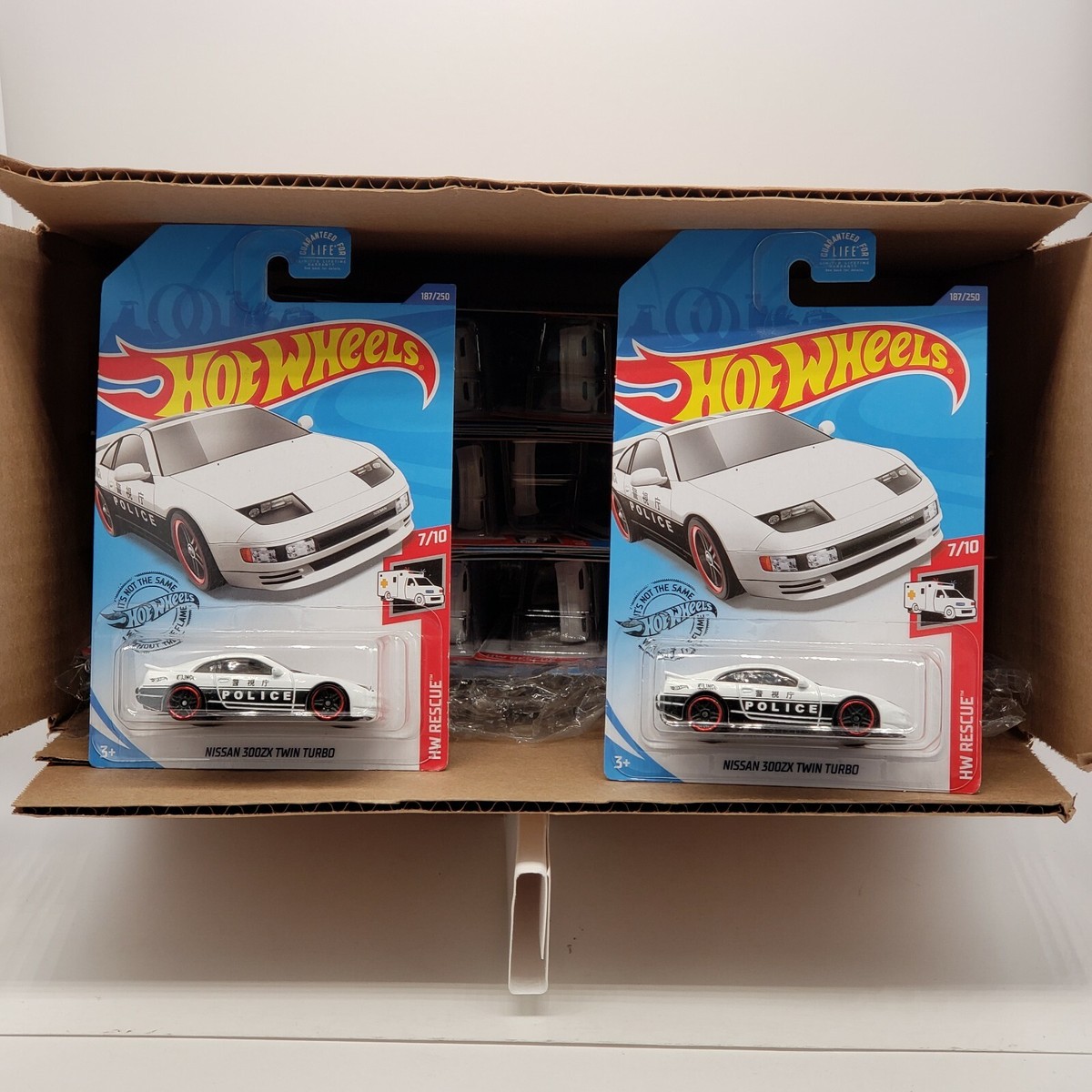 2020 Hot Wheels Nissan 300 ZX Twin Turbo POLICE #187 White Police