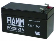 BATTERIA FIAMM FG20121A 12V 1,2A PIOMBO 1.3Ah ANTIFURTO LAMPADA ELETTROMEDICALE