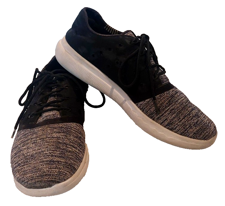 SAOLA Scarpe da corsa Under Armour uomo carica 24 7 grigio nero stringate taglia 10 5