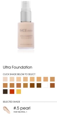 FACE atelier Ultra Liquid Foundation 1 Oz. 4 NEW Shades to choose from. Flawless