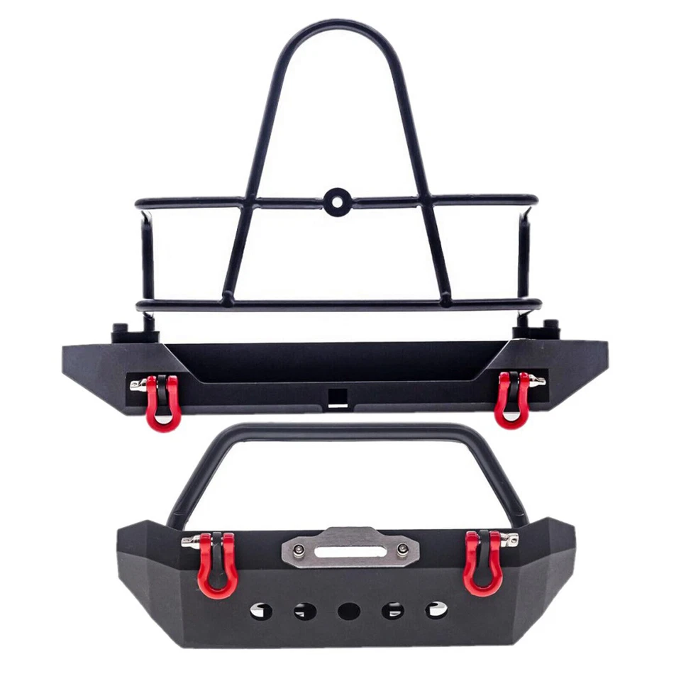 Metal Front Rear Bumper For 1/10 RC Axial SCX10 90046 SCX10 III AXI03007 Crawler - Image 4 of 4