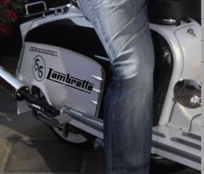 Lambretta Sticker - Lambretta Scooter Sticker 10" Sticker Black Gloss Vinyl x 1