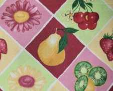 Gerberries Fruit Pear Kiwi Cherries Cotton Quilt Daisy Kingdom Fabric YOU PICK