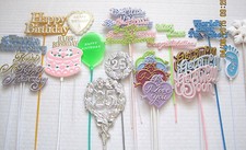 Floral Picks Assorted Styles HBD ILY ANNIVERSARY GWS CONGRATS LOVE UPICK  