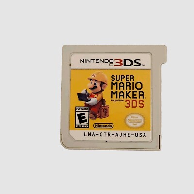 Super Mario Maker 3DS Cartridge Only. Tested
