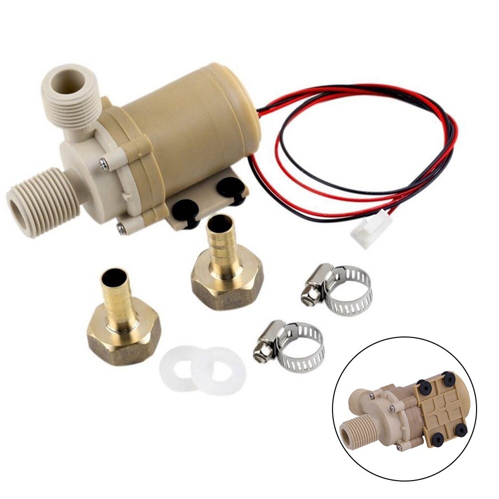 1x 12V Solar Hot Water Circulation Pump Food Grade Silent Coupler 8L/Min  30db | eBay