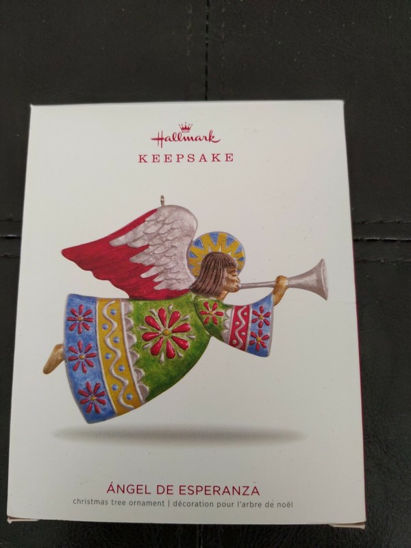 Hallmark Keepsake 2018 Angel de Esperanza Metal Christmas Ornament QSM7796