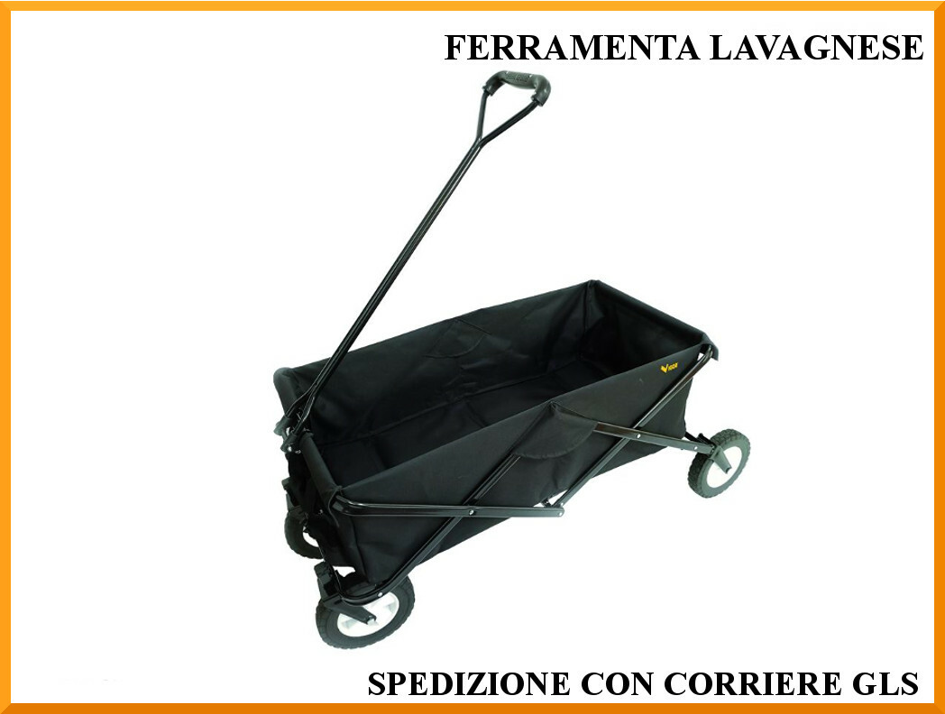 Carro Portátil De Acero Y Tela Plegable En Bolsa Vigor 4 Ruedas Ariel
