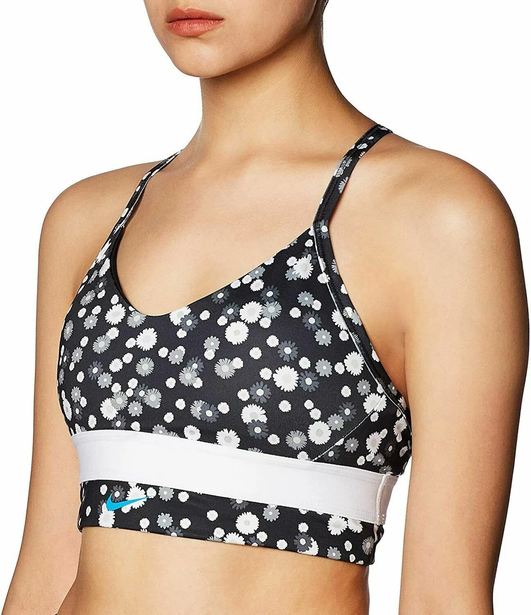 Nike Women's Indy Sports Bra Floral Print Light Support Size Large CQ8957  010