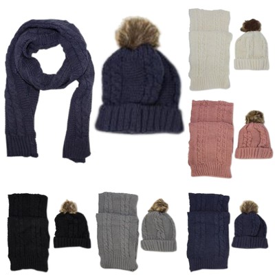 matching bobble hat and scarf