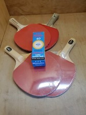 Sportscraft/Stiga/Panda Ping Pong Paddles Table Tennis Wooden Rubber  3 Balls