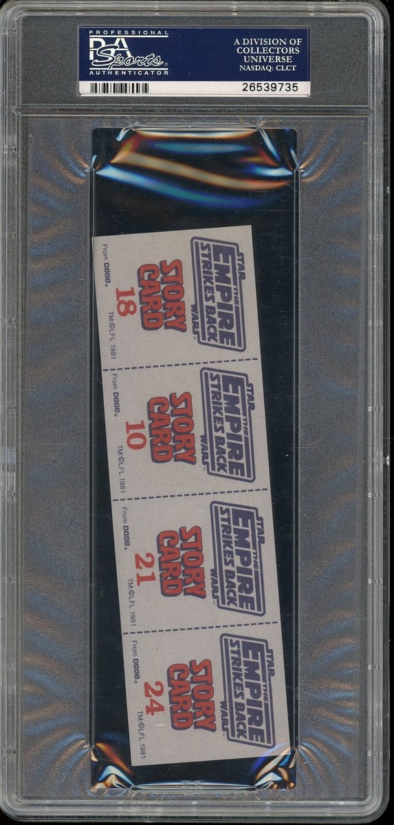 1981 Dixie Cups Star Wars Empire Strikes Back 18/10/21/24 PSA 9 | eBay