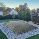 Aufblasbare Abdeckplane für Pool rechteck 3,00x6,00m grau, Air Cover, Luftkissen