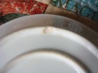 Fukagawa Arita Vintage gravy bowl w/plate Japan pinecones acorns hand painted — photo 5
