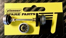 Pioneer Rear Axle Assembly Wheels no tires for P016 General Lee 1/32 Slot Car