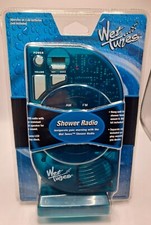 NOS Teal Blue Wet Tunes Shower Radio AM FM WT50BL New 2001 Salton