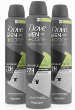 3 Pack Dove Men 72 Hour Antiperspirant Deodorant Spray Invisible Fresh 250 ML