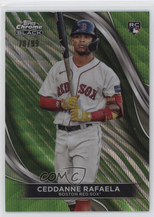 2024 Topps Chrome Black Green Wave Refractor 78/99 Ceddanne Rafaela #57 1d4b