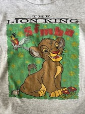 Vintage 90  s Simba The Lion King Single Stitch Tshirt