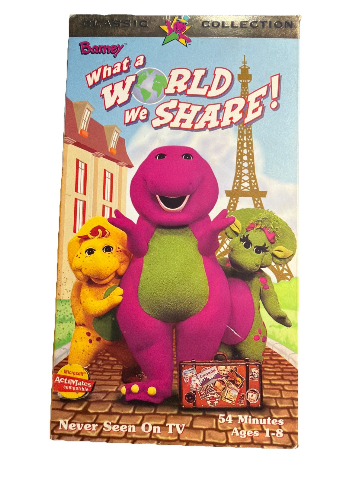 Barney - What a World We Share VHS 1999 Classic Collection Untested