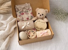 Sweet Floral New Baby Girl Gift - Newborn Gift - Baby Shower Gift - Personalized