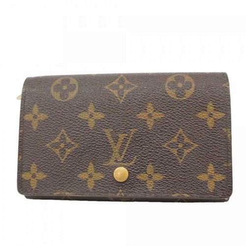 Louis Vuitton Monogram Portemonnaie Tresor M61730 Brown Bi Fold Wallet Authentic