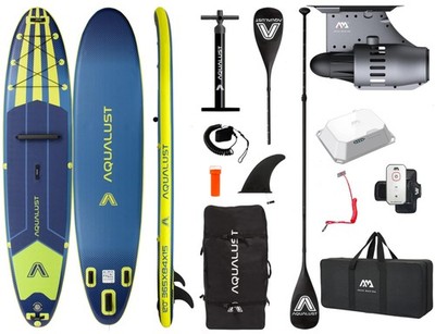 AQUALUST 12.0 SUP BOARD 365 cm Set mit Aqua Marina BlueDrive S Motor bis 170 kg