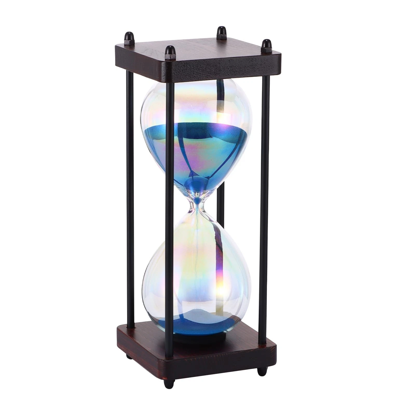 Elegant Glass Hourglass, Rainbow, Large Hourglass Giant Hourglass with Fine...