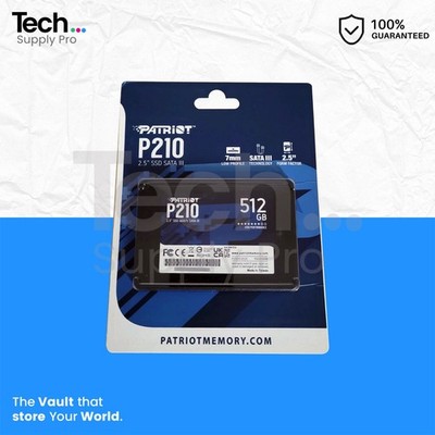 P210S512G25 Patriot P210 512GB SATA 6GB/s TLC 2.5'' Solid State Drive