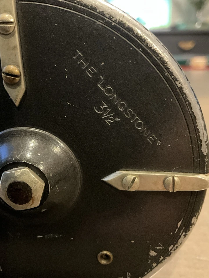 ВИНТАЖНАЯ АНТИКВАРНАЯ КАТУШКА ДЛЯ ЛОВЛИ ФОРЕЛИ НАХЛЫСТОМ HARDY BROS 'THE LONGSTONE' 3 1/2 ДЮЙМА - Изображение 3 из 4