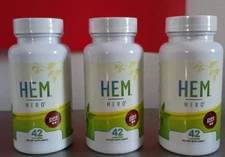 Hem Hero Extra Strength Hemorrhoid Treatment - Reduce Swelling (3 Pack ) 42 Caps