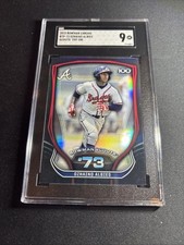 2015 Bowman Chrome Ozhaino Albies Scouts Top 100 SGC 9