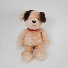 Gund Make A Promise Puppy Dog Tan Brown Red Collar 15" Plush Stuffed Animal