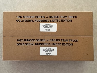 2 1997 Sunoco Series 4 Racing Team Trucks Gold Serial Numbered Limited Edition