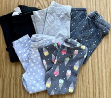 Girls Toddler 2T 5 Pairs Leggings Casual Pull-On Pants Old Navy KoalaKids Circo