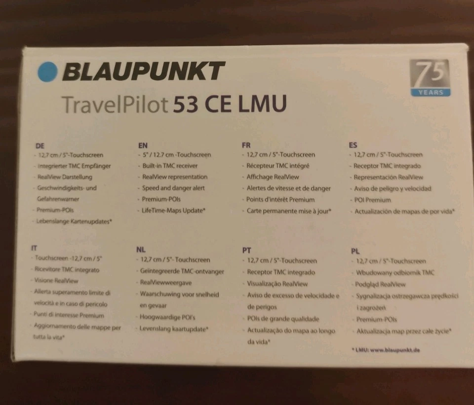 Blaupunkt Navigationsgerät Navi TravelPilot 53 CE LMU - Neu - OVP/ ungeöffnet - Bild 3 von 4