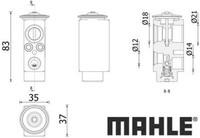 Mahle AVE206000P Expansionsventil FüR Klimaanlage Expansionsventil