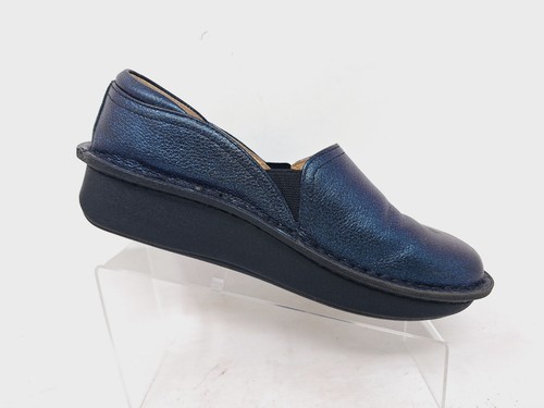 Alegria Womens Debra Loafer Shiny Blue Slip on Comfort Shoes EU 37 US 7 - Picture 3 of 9