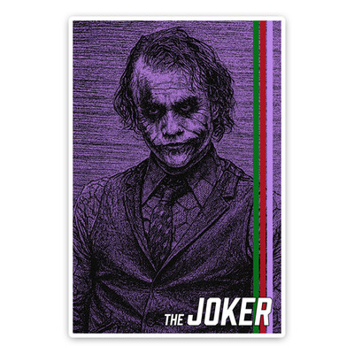 The Joker Sticker 4 Inch Vinyl Decal Waterproof DC Comics